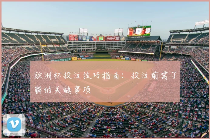 欧洲杯投注技巧指南：投注前需了解的关键事项